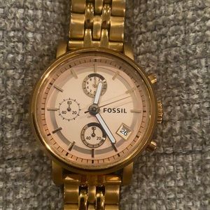 Fossil Boyfriend Women's Rose Gold Steel Watch